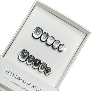<span class=keywords><strong>Uñas</strong></span> <span class=keywords><strong>de</strong></span> gel acrílicas hechas a mano <span class=keywords><strong>de</strong></span> color sólido, 10 Uds., diseño rojo Simple, <span class=keywords><strong>Uñas</strong></span> postizas a presión, venta al por mayor - Product Image 4