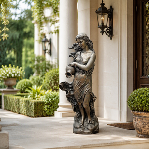 Sculture Figurative in Bronzo delle Divinità delle Quattro Stagioni Realizzate con la Tecnica di Fusione a Cera Persa: Ideali per l'Arredamento Moderno della Casa - Product Image 6