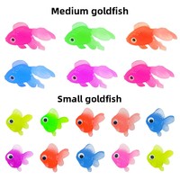 Nouveau modèle 022 de la marque ZS transfrontalière, petit poisson rouge artificiel, vente directe fabricant, jouet de pêche flottant en caoutchouc souple TPR pour jeunes