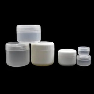 Bền Vòng Nhựa Kem Jar Trắng Rõ Ràng Màu Hồng Màu Xanh Lá Cây Màu Vàng Mỹ Phẩm Bao Bì Jar Cho Mắt Kem Lotion