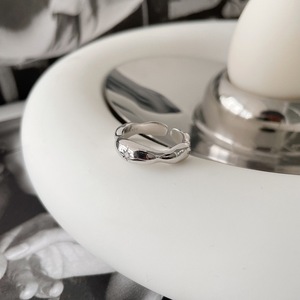 S925 Pure Silver Eight-Pointed <b>Ring</b> with Niche Design Minimalist <b>Open</b> Mouth for Women Versatile and Casual Free Size - Product Image 4