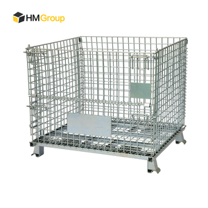 कारखाने की प्रत्यक्ष बिक्री फोल्डेबल भारी शुल्क हल्के स्टील क्यू235 वायर जाली धातु पिंजरे - Product Image 2