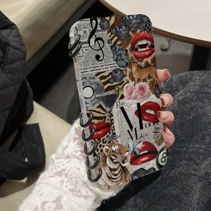 <span class=keywords><strong>Coque</strong></span> de téléphone rétro à imprimé léopard, style bouche de lion, <span class=keywords><strong>antidérapante</strong></span> et résistante aux chocs pour <span class=keywords><strong>iPhone</strong></span> 16 Pro 15 Pro Max - Product Image 5