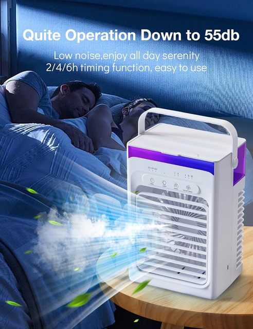 Personal Air Conditioner-Electric Low Power Home Use Modern Small Standing Portable Mini Evaporative Air Cooler