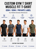 T-shirt de sport personnalisé en coton et élasthanne, vêtements de sport, impression de logo, t-shirt de fitness ajusté, vêtements de gym, t-shirt uni pour homme