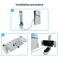 Base de support de station de charge de chargeur rapide pour portail de station de jeu pour console de jeux de portail PS support de stockage de station de chargeur rvb