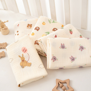 Xiximi ผ้าโปร่งสองชั้นผ้ามัสลินนุ่มสารหน่วงไฟแบบย่นผ้าคอตตอน100% เป็นมิตรกับสิ่งแวดล้อมชุดเครื่องนอนเด็ก - Product Image 4