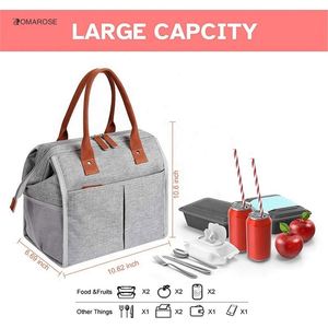 Bolsa Térmica Porta Alimentos 2024 Personalizada, Moderna, de Aluminio Suave, Aislada, a Prueba de Fugas, para Adultos y Mujeres, de Poliéster - Product Image 5