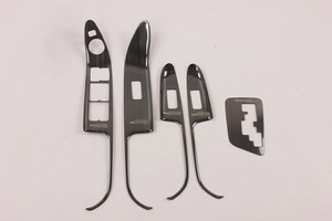 WZXD Prix Usine Nouvelle Arrivée Accessoires Intérieurs Couvercle de Commutateur de Lève-Vitre Électrique en Acier Noir et Poignée de Levier de Vitesse pour Morning 2012+ - Product Image 3