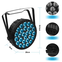 Projecteur PAR 120W 27x8W RGBW 4-en-1 DMX512 pour Scène, Discothèque, Fêtes, Noël, Halloween, Mariages