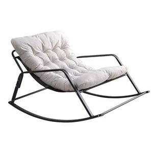 Poltrona Sospesa Moderna in Rattan Pieghevole Portatile <span class=keywords><strong>da</strong></span> <span class=keywords><strong>Esterno</strong></span> per Giardino, Comoda Sedia con Braccioli e Telaio in Alluminio, con Cuscino - Product Image 2