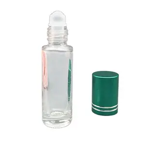 空6毫升玻璃滚瓶精油香水，深绿色帽