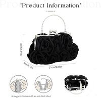 Bolso de mano de fiesta de noche de moda para mujer, monederos pequeños de satén Floral, Correa desmontable, bolsos de diseñador para boda y graduación para mujer
