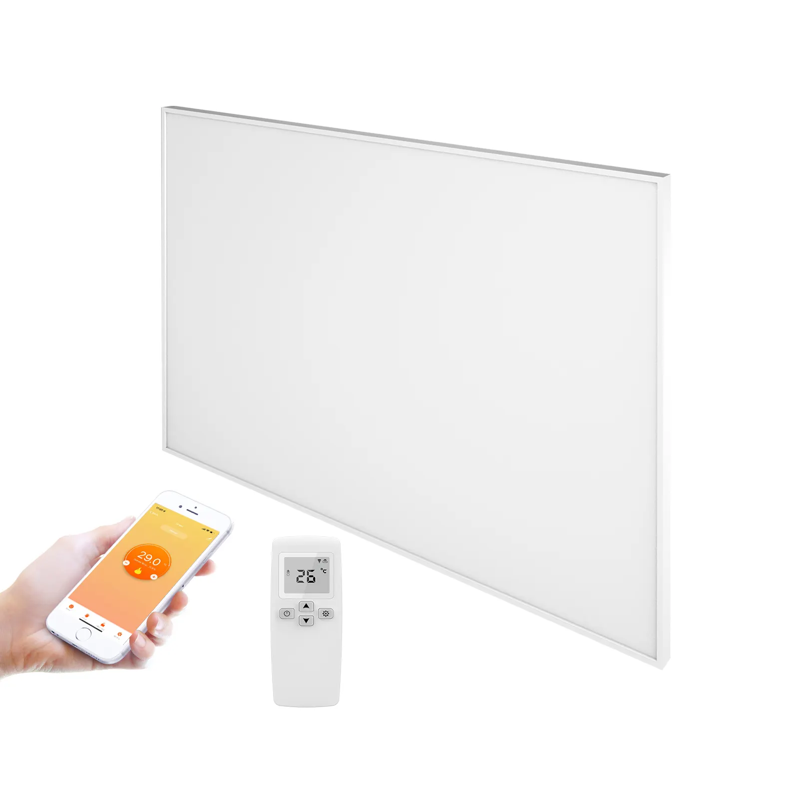 Protezione ad alta efficienza termica Smart in cristallo di carbonio riscaldatore elettrico a parete con/senza telecomando WIFI