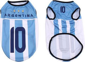 Maillot de football rayé respirant pour chien, tenue de sport toutes saisons, taille M - Product Image 2