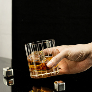 Vente en gros de verres à roches à l'ancienne sculptées à la main pour boire de l'alcool au bourbon, de la vodka et du <span class=keywords><strong>rhum</strong></span>-Idéal pour les cadeaux - Product Image 3