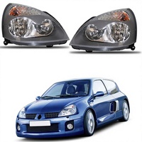 Projecteur de phare halogène SPT, ensemble de phares, étanche IP67, 24V pour Renault Clio 2001