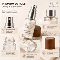Atomiseur de parfum de luxe en verre haut de gamme de 10 ml avec bouchon en bois de noyer naturel, flacon de voyage rechargeable