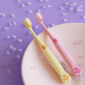 Sevimli köpek pençe şekli ile 2025 yeni varış çocuk diş fırçası yumuşak kıl çocuk diş fırçası üreticisi - Product Image 5