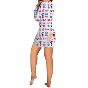 All'ingrosso su ordinazione tutina per adulti pigiami per estate e autunno manica lunga Onsies <span class=keywords><strong>con</strong></span> patta di testa per san valentino - Product Image 6