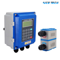 RC-2000B Wall Mounted Ultrasonic Flow Meter Transit Time Digital Flowmeter 4-20mA RS485 1 Percent Accuracy