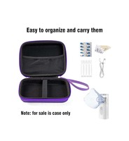 Étui de transport protecteur pour nébuliseur portable, sac médical de voyage à coque rigide pour inhalateur, embout doseur, masques, sac de rangement
