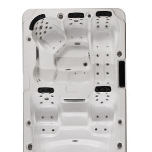 Bañera acrílica de lujo para Europa, <span class=keywords><strong>Spa</strong></span>, bañera de hidromasaje, chorros de Control puro, masaje al aire libre, Hotel moderno duradero para 4 personas - Product Image 3