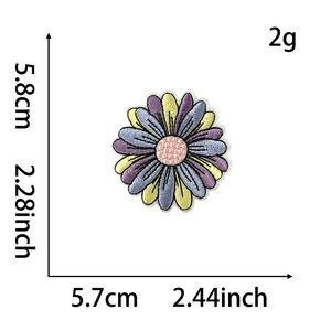 18 pz Boho estivo estetica Iron Patch <span class=keywords><strong>con</strong></span> scritta bici a <span class=keywords><strong>fiori</strong></span> e Surf Vibes per borse Festival giacche accessori fai da te - Product Image 3