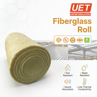 Marché américain ASTM E96 – Isolation en fibre de verre anti-accumulation d'humidité – Rouleau HDR30 – Couvertures en laine de verre de 8 pouces pour bâtiments métalliques