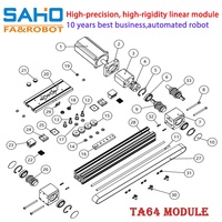 Actuador Lineal TA64 con Guía, Rodamiento de Eje Lineal, Motorizado, para CNC, Impresora 3D XYZ