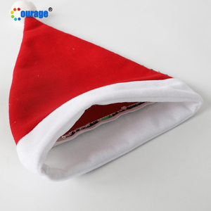 Cappello di Babbo Natale Magico per Sublimazione Ornamento <span class=keywords><strong>Natalizio</strong></span> Vuoto Cappello di Natale - Product Image 4