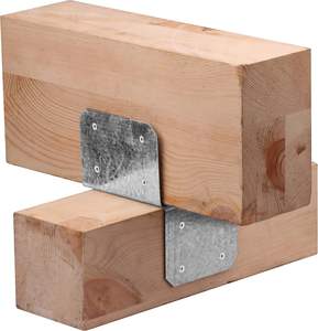 4 Pcs Connecteur d'ancre de solive en argent pour 4x4,4x6,4x8 Poutre ou goujon en acier galvanisé Toit Tie Header Hanger Joint Post Cap - Product Image 6