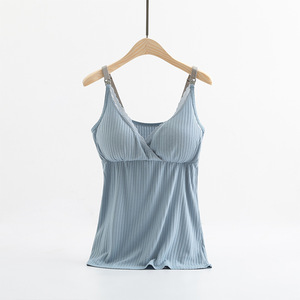 Gilet de sommeil de <span class=keywords><strong>maternité</strong></span> <span class=keywords><strong>pour</strong></span> femmes, soutien-gorge, vêtement <span class=keywords><strong>pour</strong></span> la nuit post-partum, taille Super grande, 3xl, Tops <span class=keywords><strong>d</strong></span>'<span class=keywords><strong>allaitement</strong></span> - Product Image 3
