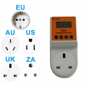British-Style <b>Smart</b> Power <b>Socket</b> <b>Plug</b> Digital Adjustable Voltage Protection for Refrigerator Air Conditioner Refrigerator - Product Image 2