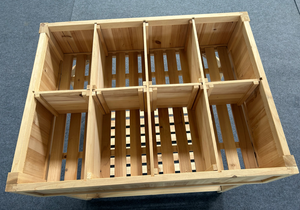 صندوق زراعة خشبي متعدد الوظائف مصنوع من الخشب المضاد للتآكل في شرفة حديقة خارجية - Product Image 2