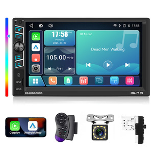 Reako เครื่องเล่น <span class=keywords><strong>MP5</strong></span>ในรถยนต์1DIN 7นิ้วระบบแอนดรอยด์ไร้สายอเนกประสงค์ชาร์จเร็วอัตโนมัติพร้อมกล้องถอยหลัง - Product Image 3