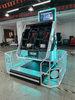 2024 gran oferta simulador VR 9D VR máquina arcade de lujo VR 360 Simulador de movimiento silla giratoria Realidad Virtual jugadores dobles