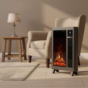 <span class=keywords><strong>Cheminée</strong></span> <span class=keywords><strong>électrique</strong></span> autonome HL-N09 pour la maison, avec effet de flamme 3D réaliste, humidificateur à vapeur et télécommande - Product Image 3