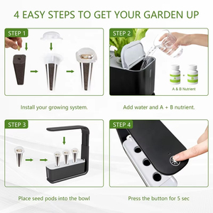 Système de culture hydroponique automatique intelligent pour serre de jardinage <span class=keywords><strong>intérieur</strong></span> avec <span class=keywords><strong>LED</strong></span> et pot de culture d'herbes aromatiques - Product Image 4