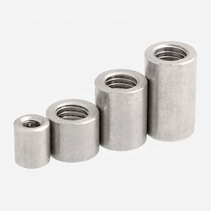 Нержавеющая сталь AL6063 Резьбовая втулка стержень стержня Соединительная гайка - Product Image 1