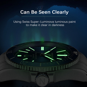 Reloj de Buceo ANCHOR con Esfera Esmaltada, Clásico, de Lujo, para Hombre, Automático, Mecánico, con Cristal de Zafiro, Resistente al Agua - Product Image 3