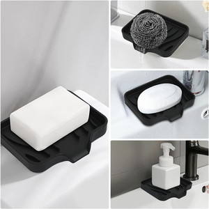 Support de Savon et Éponge en Silicone Auto-Drainant Personnalisé <span class=keywords><strong>pour</strong></span> Organisateur d'Évier de Salle de Bain et de Cuisine - Product Image 5