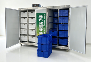 Gabinete de Germinación de Brotecitos de Frijol de 32 Bandejas, Acero Inoxidable, Temperatura Constante Automática para Frijol Mungo y <span class=keywords><strong>Alfalfa</strong></span> - Product Image 4