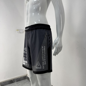 Pantalones Cortos de MMA de Alta Movilidad con Diseño de Pierna Dividida, Forro Interior que Absorbe la Humedad, Ideales para Kickboxing y BJJ - Product Image 4