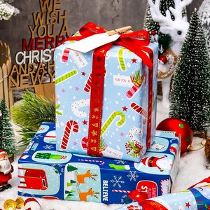 Christmas <b>Wrapping</b> <b>Paper</b> Blue cute <b>wrapping</b> <b>paper</b> for kid Holiday <b>wrapping</b> <b>paper</b> - Product Image 2