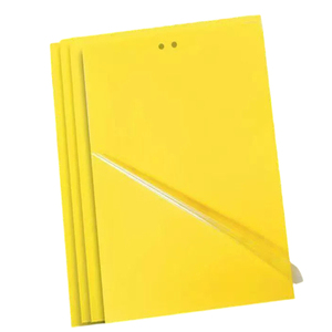 Trampa para mosquitos de doble cara de 12 x 10 pulgadas |   Atrapa Insectos a Prueba de Polvo y Agua con Cubierta de Papel Encerado para Monitoreo de Plagas en Invernaderos - Product Image 1