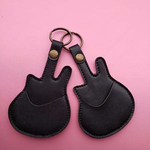Estuche personalizado para púas de guitarra de cuero PU, accesorio para instrumentos musicales, bolsa de almacenamiento para púas de ukelele, estuche personalizado para púas - Product Image 1