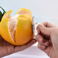 Ouvre-agrumes manuel de haute qualité, écologique, en acier inoxydable, outil pour fruits et légumes, pour citron, orange, éplucheur à doigt