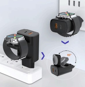 Multifunción portátil 2 <span class=keywords><strong>en</strong></span> 1 reloj cargador inalámbrico 30W PD enchufe <span class=keywords><strong>de</strong></span> carga rápida adaptador <span class=keywords><strong>de</strong></span> corriente <span class=keywords><strong>de</strong></span> teléfono móvil para <span class=keywords><strong>iPhone</strong></span> samsung - Product Image 3