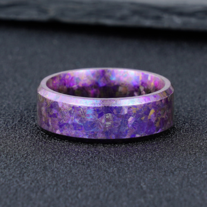 Poya người đàn ông độc đáo kết tinh Titan Vòng phong cách cổ điển cho món quà đính hôn bên hoặc kỷ niệm - Product Image 3